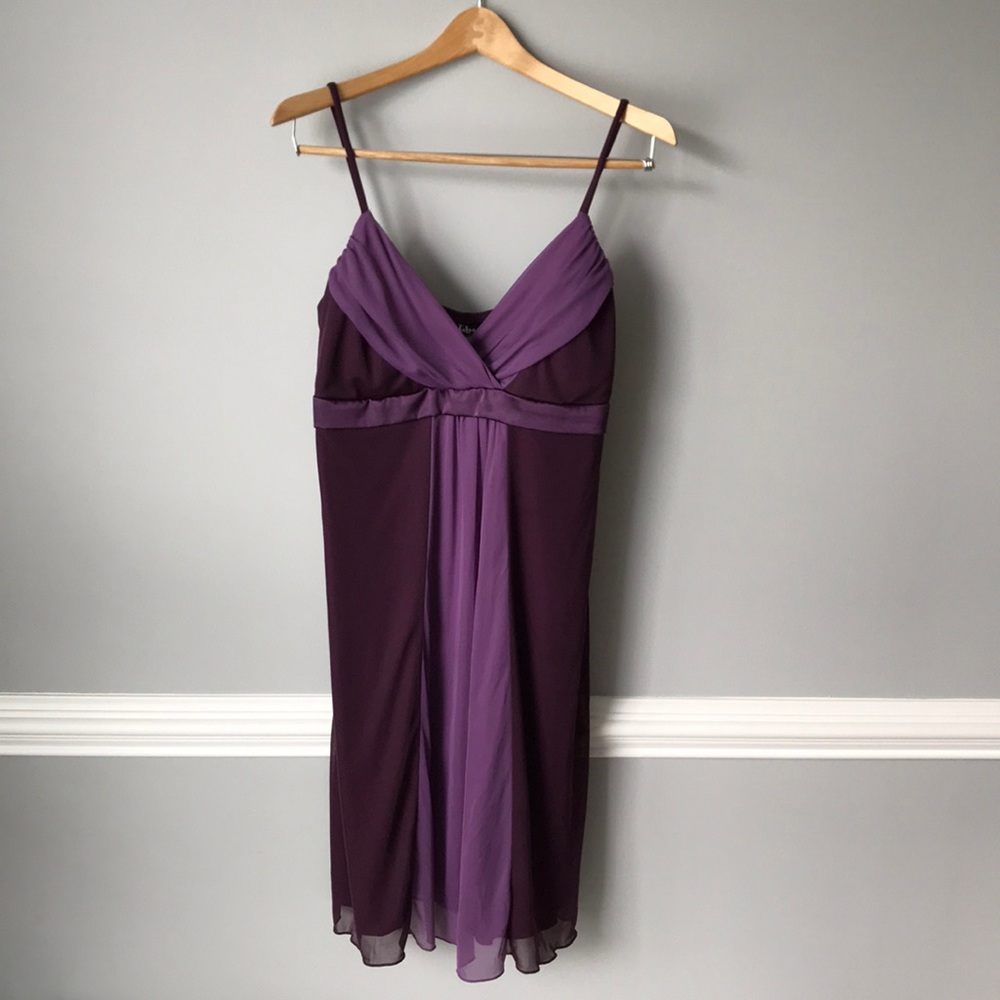 Pretty two tone purple dress by Taboo